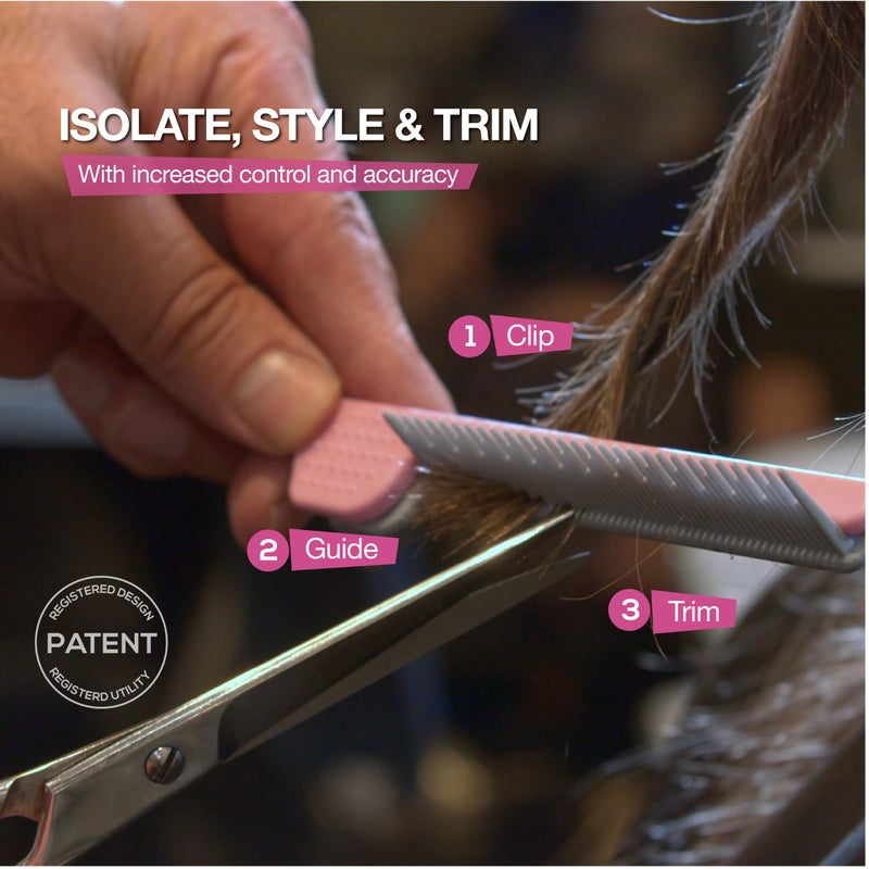 ColorBow Teasing Clip Comb (5 Pack), Coloring Styling Tools - Hairstylist Must Haves for Highlights balayage board Companion OmbrÃ© Trimming & Cutting - Flat Iron Comb Attachment Clip on - Image 4